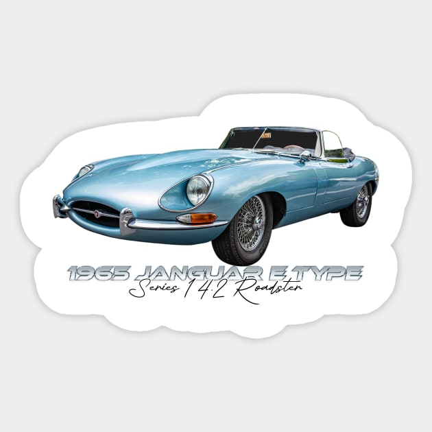 1965 Jaguar E Type Series 1 4.2 Roadster Sticker by Gestalt Imagery